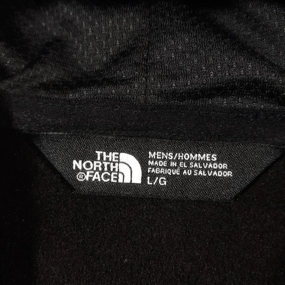 The North Face Jacket Hooded Mens Large Black Full Zip Outdoor